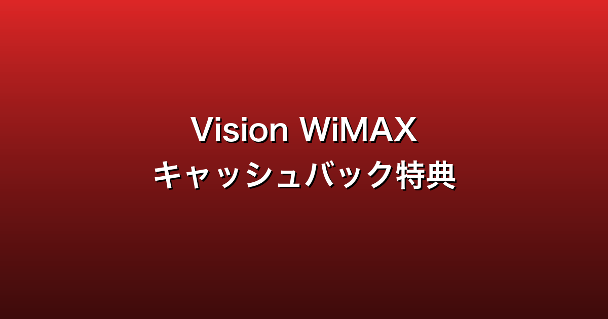 Vision WiMAX徹底ガイド